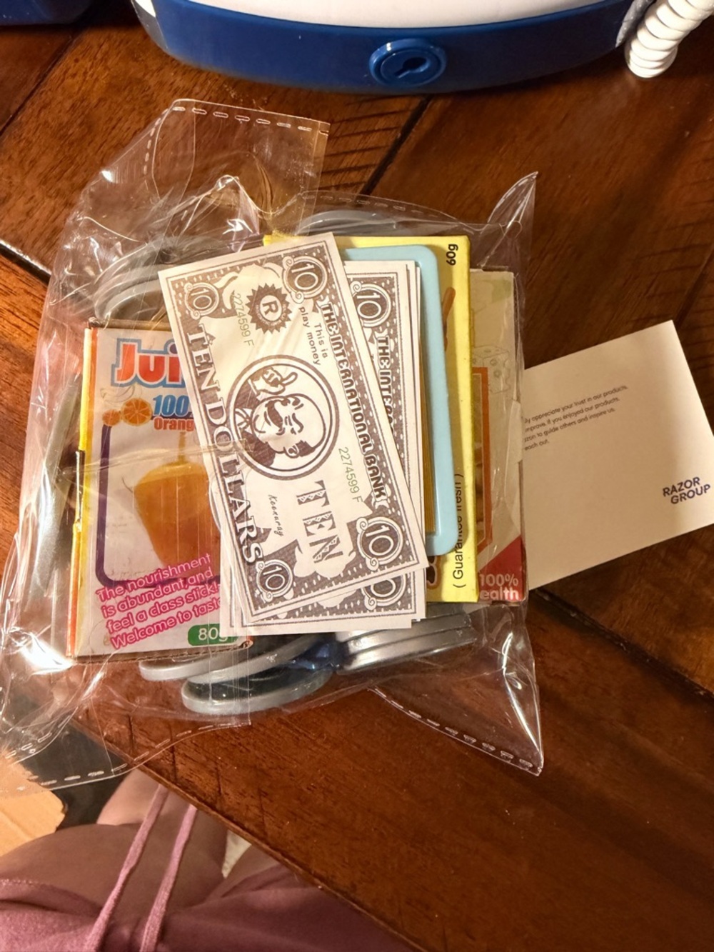 Kids Toy Cash Register in Blue - Picture 6 of 7